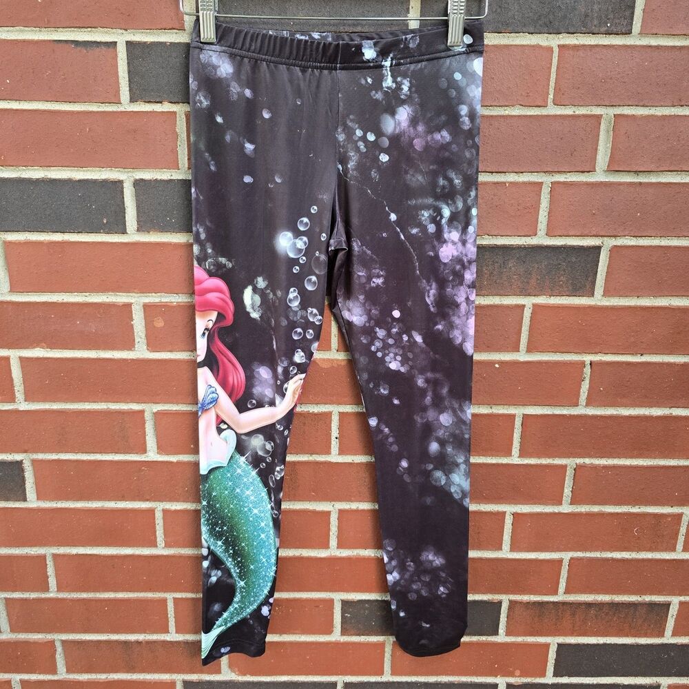 Disney The Little Mermaid Ariel Leggings Junior Women’s Deep Sea NWOT New Size S